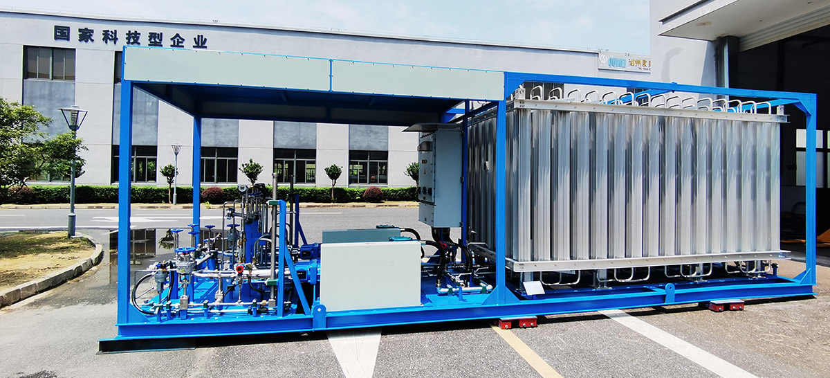 integrated gasification pump skid